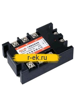 HHG1-3/032F-38-25A, Реле 3-32VDC, 25A/440VAC (zero-cross) трехфазное