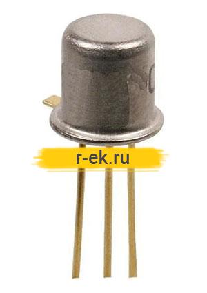 КТ501А, никель (2N945), Транзистор PNP, низкочастотный, средней мощности, TO-18 (КТ-1)
