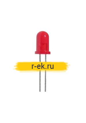 L-7113ID-5V, Светодиод красный d=5мм 5В 30мКд