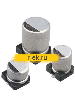 ECAP SMD, 1 мкФ, 50В, 105C, 4x5.4, B41121A6105M000, Конденсатор электролитический алюминиевый SMD