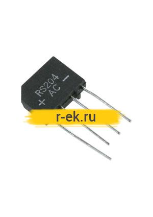 KBP204 (KBP204G, RS204), Диодный мост 2А 400В [KBP]