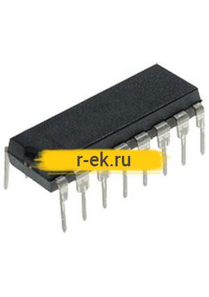 КМ555ИД6 (90-97г), Двоично-десятичный дешифратор 4 х 10 (SN64LS42J)