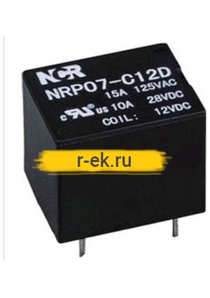 NRP-07-C-05D, Реле 1 пер. 5V / 12A, 120VAC