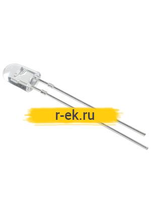 BL-L563UBC, Светодиод синий 60/30" d=5мм овал 1800мКд 470нМ (Ultra Blue)