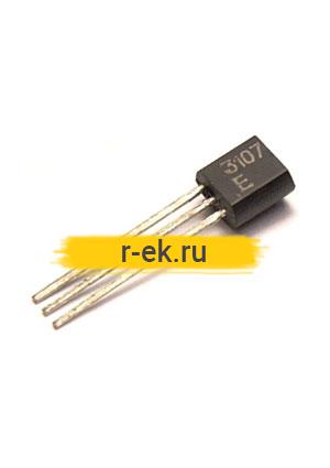КТ3107Е, Транзистор PNP 25В 0.1А 0.3Вт 250Мгц TO92 (КТ-26)