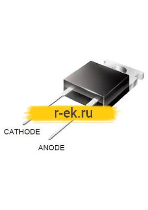 RHRP15120, Диод 15А 1200В 65нс [TO-220AC]